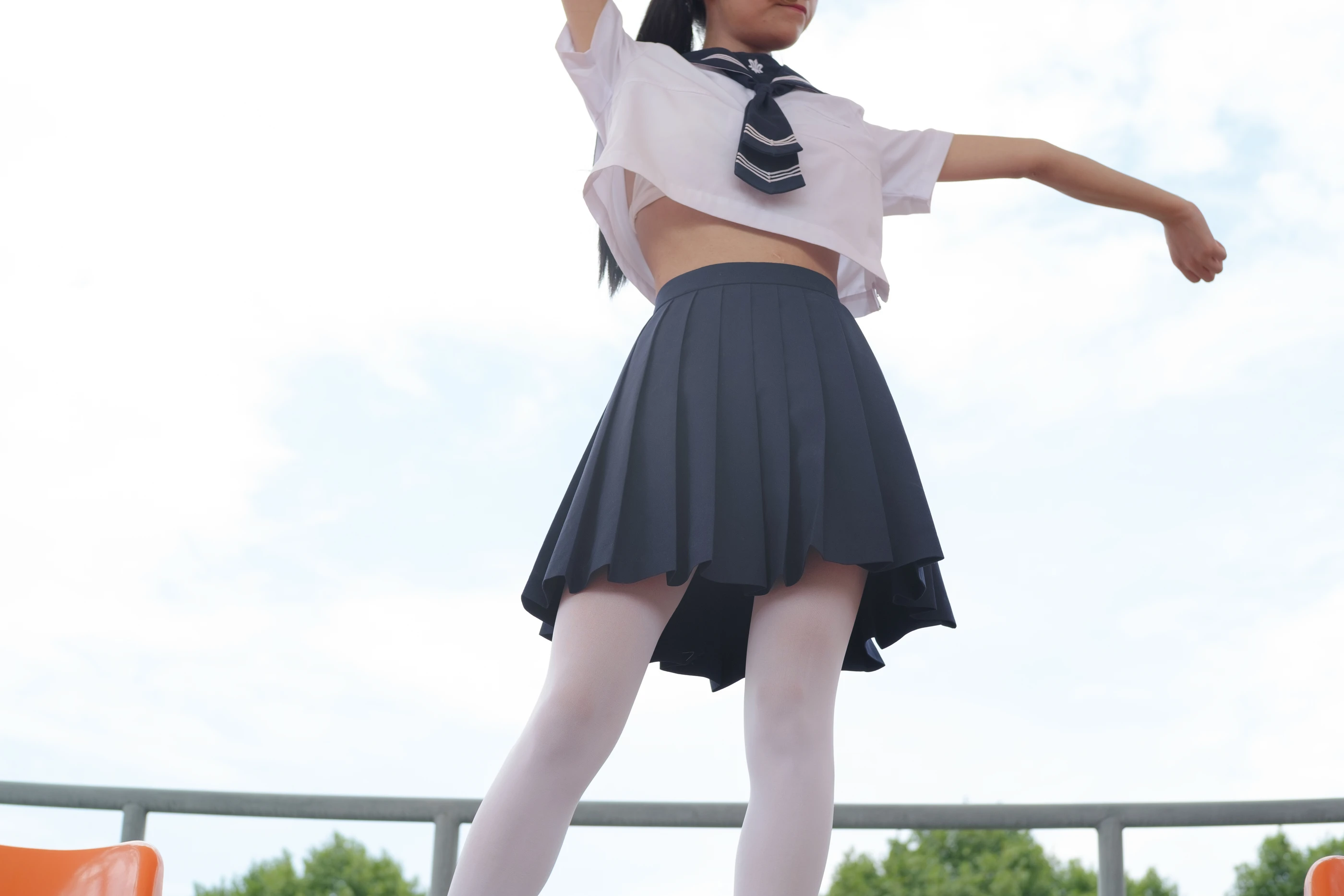 森萝财团 [BETA-004] 高中女生JK白丝外拍 [113P]插图5